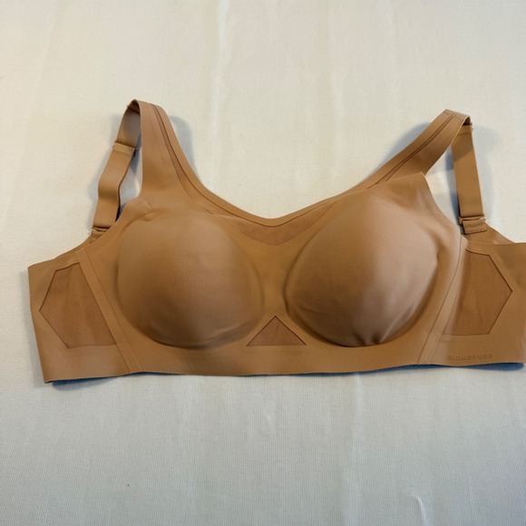 Honeylove CrossOver Bra Sand Tan Wireless Supportive Mesh BRSB00008 Womens S+ - Picture 2 of 6